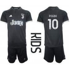 Juventus Paul Pogba #10 Tredjeställ Barn 2023-24 Korta ärmar (+ Korta byxor)